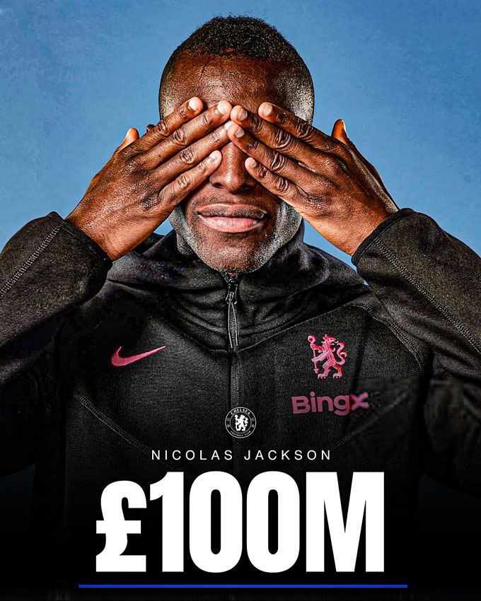Bom tấn chuyển nhượng: Chelsea định giá Nicolas Jackson 100 triệu bảng