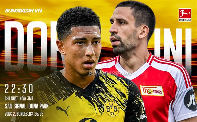 Dortmund vs Union Berlin vòng 2 Bundesliga 2025/26.