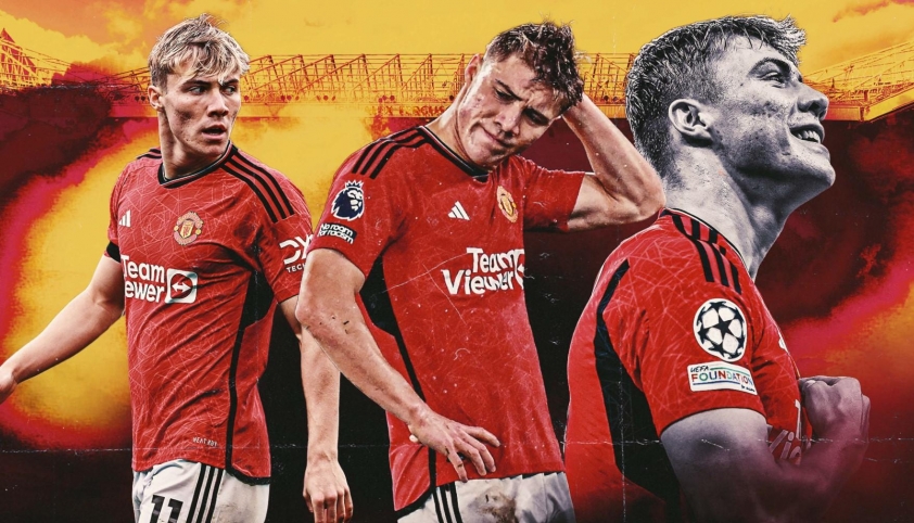 Hojlund trong màu áo MU