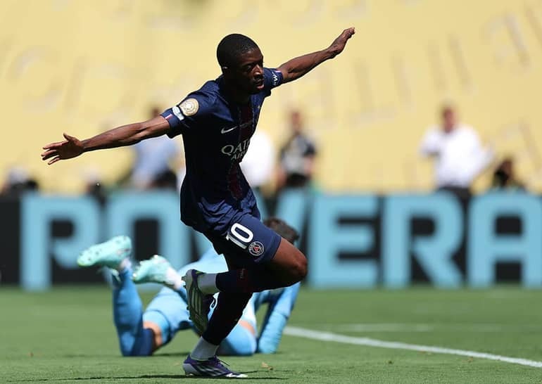 Dembele nâng tỷ số lên 2-0