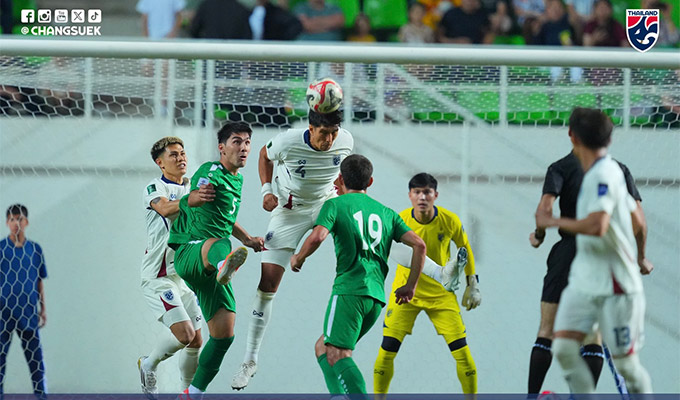 Thái Lan gây thất vọng khi thất bại 1-3 trước Turkmenistan