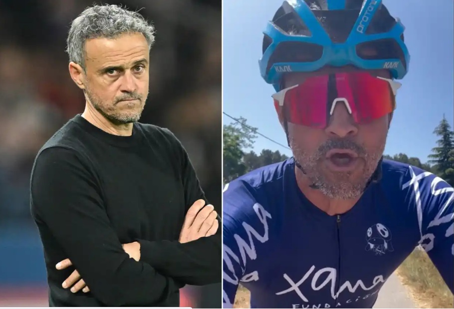 HLV Luis Enrique bị thương sau tai nạn xe đạp