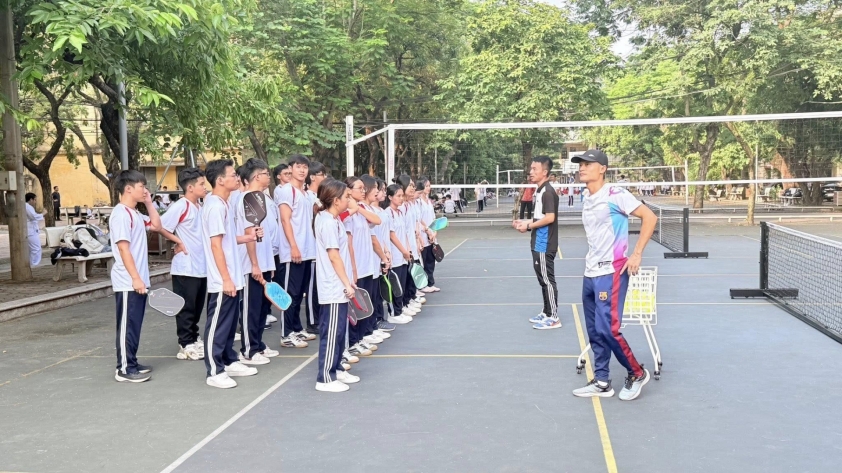 Hình ảnh pickleball tại trường đại học
