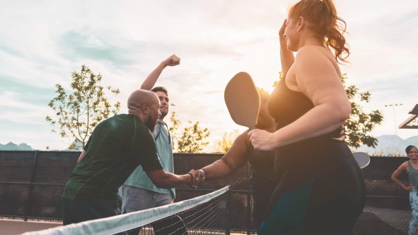 Hình ảnh minh họa lợi ích của pickleball đối với tim mạch