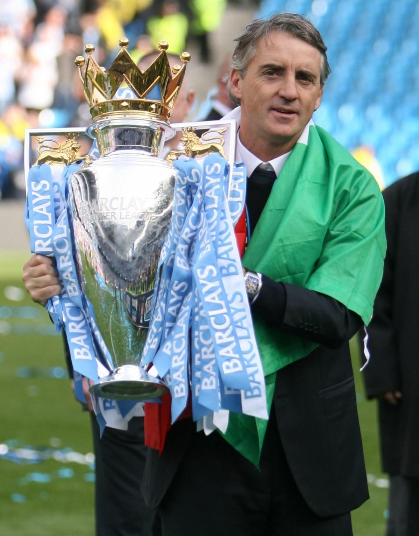 Mancini giành chức vô địch Premier League cùng Man City