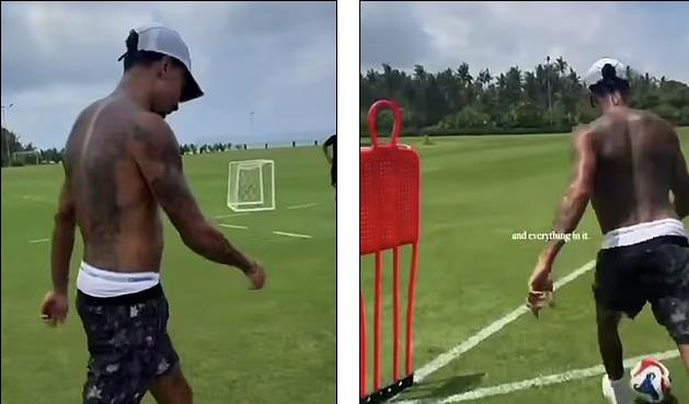 Dele Alli tro lai tap luyen sau con ac mong o Como.