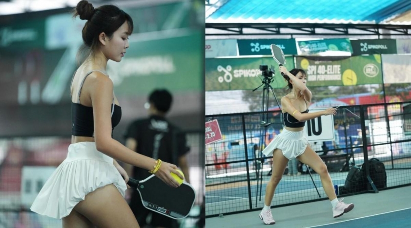 Váy so-le siêu ngắn gây tranh cãi trên sân