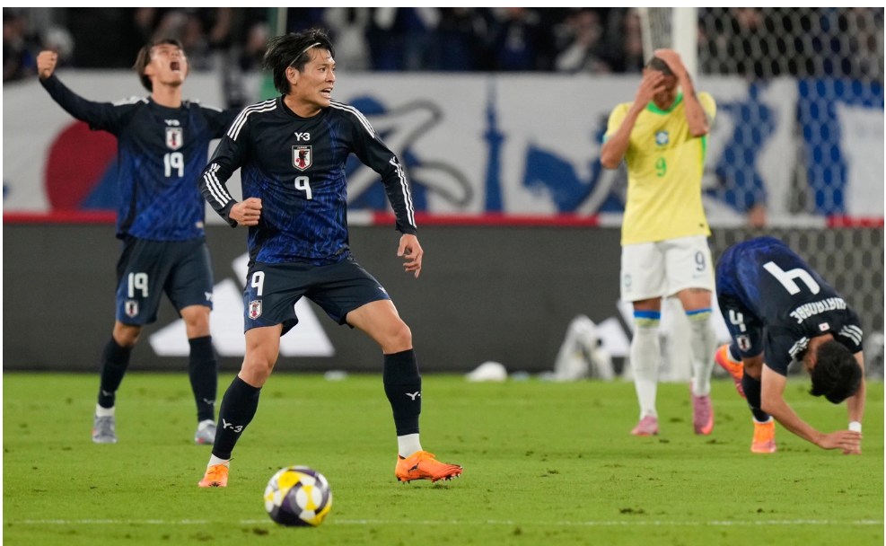 Screenshot 2025-10-14 231346 Đội tuyển Nhật Bản vừa có được chiến thắng lịch sử trước Brazil.