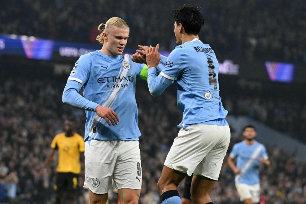 fbl-eur-c1-man_city-dortmund Haaland sút tung lưới đội bóng cũ