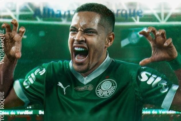 Roque đang có phong độ ấn tượng trong màu áo Palmeiras Tiền đạo Vitor Roque thi đấu nổi bật tại Palmeiras