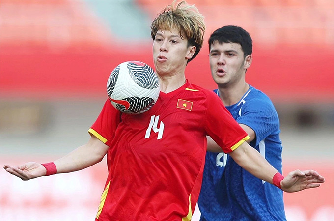 Đội tuyển U22 Việt Nam tập luyện chuẩn bị SEA Games