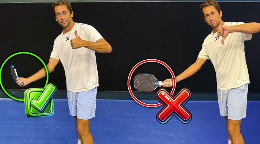 Huấn luyện viên khuyên cách cầm vợt phù hợp để đạt độ trễ tự nhiên