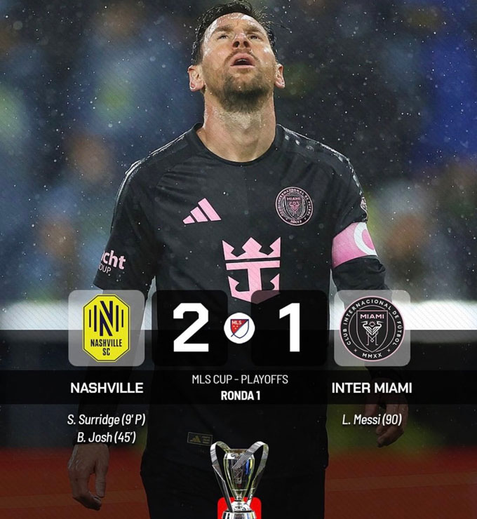 Inter Miami thất bại trước Nashville