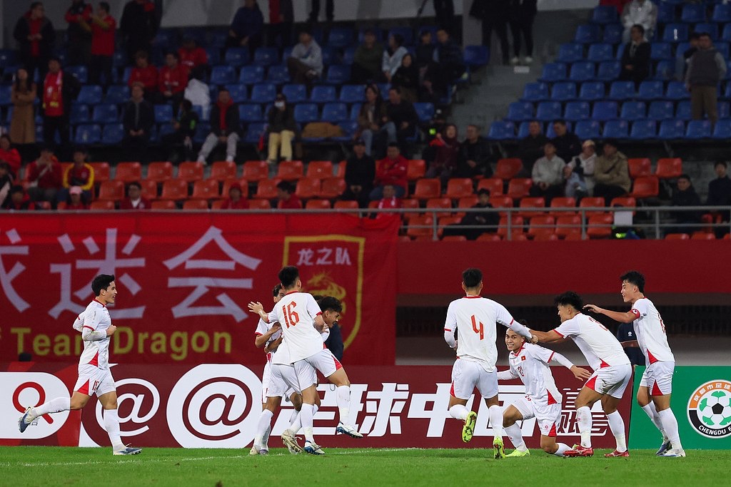 Phạm Minh Phúc ghi bàn duy nhất đem về chiến thắng cho U23 Việt Nam, từ một pha chớp thời cơ