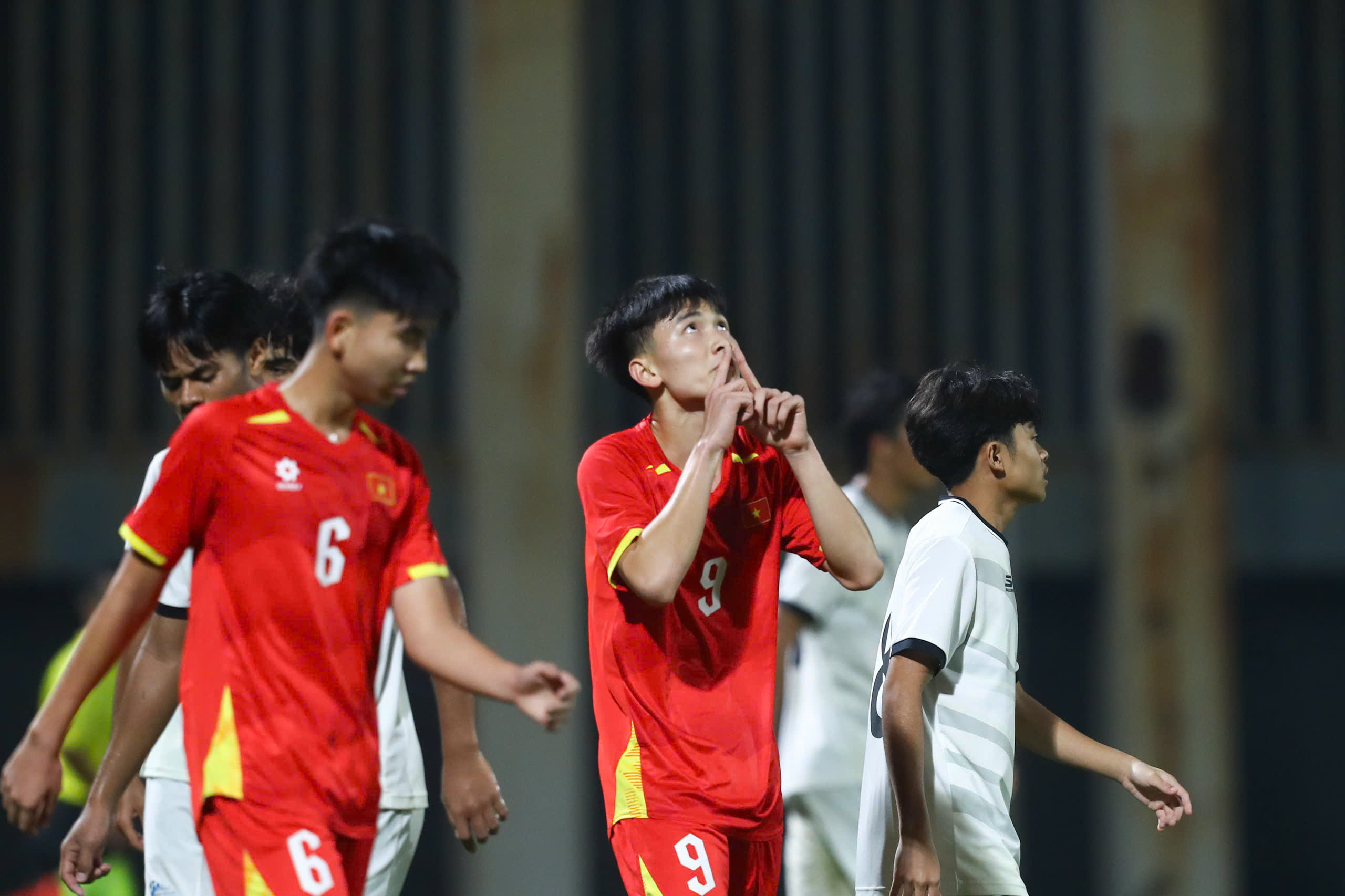 U17 Việt Nam đang khởi đầu suôn sẻ ở vòng loại U17 châu Á 2026 - Ảnh: Đức Cường U17 Việt Nam đang khởi đầu suôn sẻ ở vòng loại U17 châu Á 2026