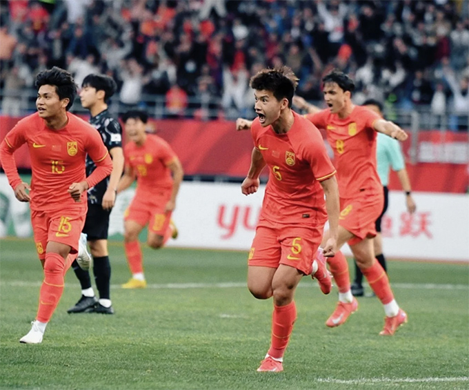 U22 Trung Quốc bất ngờ thắng U22 Trung Quốc thi đấu ấn tượng tạo bất ngờ trước U22 Hàn Quốc