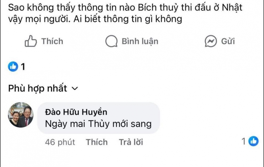 Trần Thị Bích Thủy chuẩn bị ra sân cho CLB Nhật Bản Đã rõ thời điểm Trần Thị Bích Thủy sang Nhật Bản thi đấu