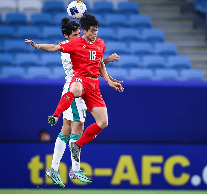 Các cầu thủ U22 Việt Nam trong buổi tập chuẩn bị