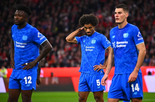 Leverkusen vừa thua tan nát 0-3 trước Bayern Munich
