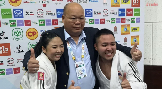 Vận động viên jujitsu Thái Lan vô địch đôi hỗn hợp