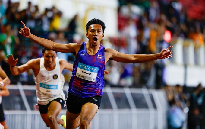 Vận động viên Thái Lan chạy 100m dưới 10 giây