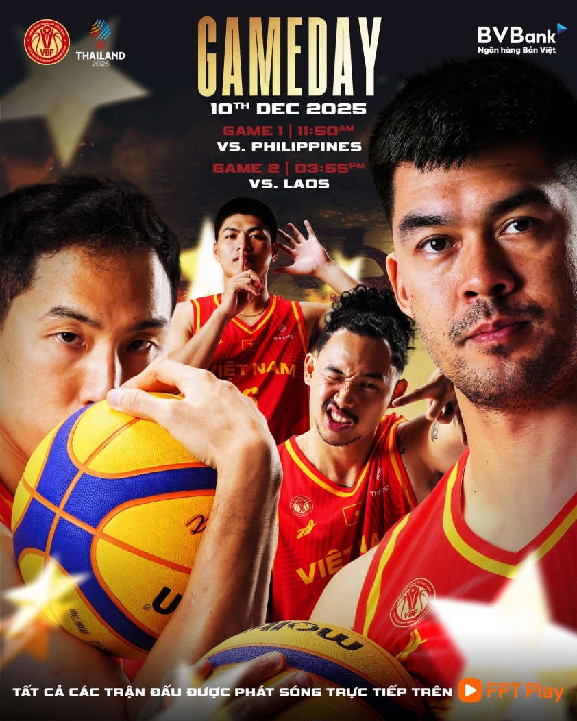 Bóng rổ 3x3 Việt Nam quyết tâm cạnh tranh vị trí cao nhất tại SEA Games năm nay