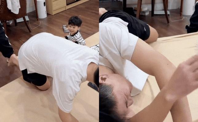 Phạt con chơi thể thao quá giờ bằng roi