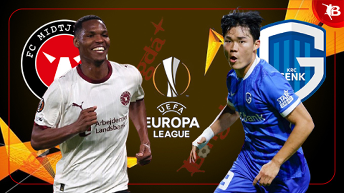 Midtjylland và Genk chuẩn bị cho trận đấu quan trọng Cầu thủ Midtjylland và Genk tranh bóng