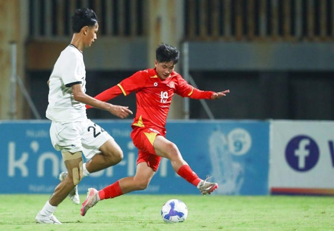 Mạnh Quân ghi 29 bàn trong 3 giải đấu ở năm 2025 - Ảnh: VFF Trần Mạnh Quân ghi bàn trong các giải đấu năm 2025