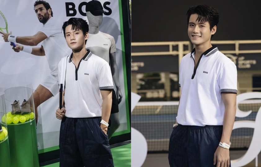 Đình Khang mang đến nguồn năng lượng trẻ trung Đình Khang thi đấu Pickleball