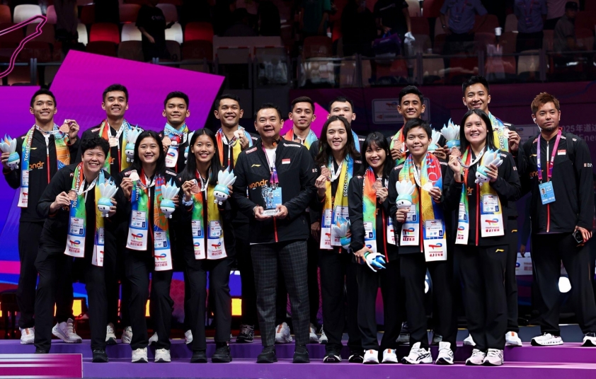 Đội tuyển cầu lông Indonesia tỏ rõ quyết tâm ở SEA Games 33 dù thiếu đi chủ lực ở nội dung nam: Jonatan Christie. Chưa thi đấu, Indonesia 100% có huy chương đầu tiên ở SEA Games 33